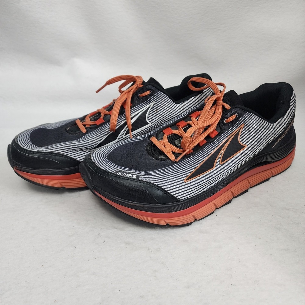 Altra Olympus 1.5 Mens Trail Running Shoes Black Orange Lace Up Athletic Sneaker
